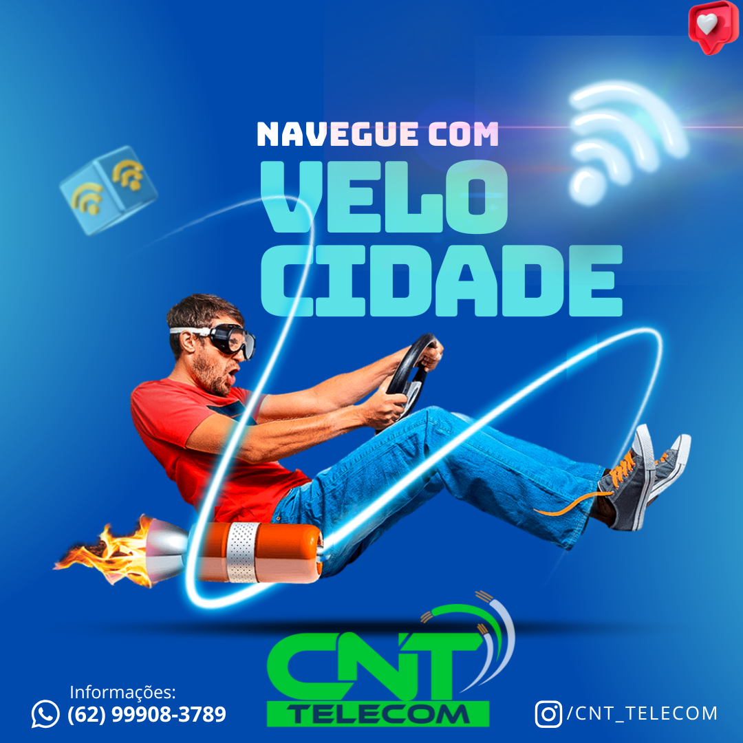 Promoção CNT Telecom - Conexão, Velocidade e Estabilidade